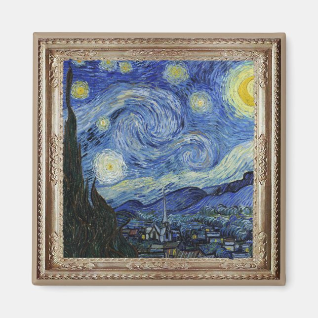 Van Gough Starry Night Masterpiece Magnet (Front)