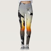van HOB, leggings, Guitar Fan, Sunset,