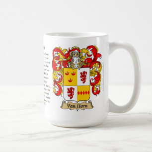Van Horn Family Coat of Arms Coffee Mug