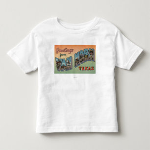 Van Horn, Texas - Large Letter Scenes Toddler T-Shirt