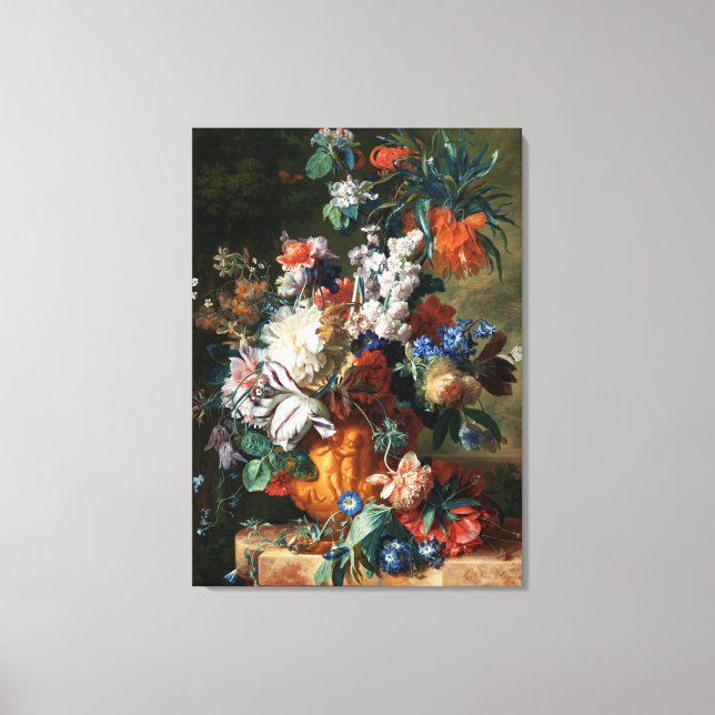Van Huysum’s Bouquet of Flowers canvas print (Front)