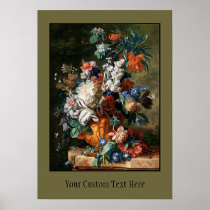 Van Huysum’s Bouquet of Flowers custom poster
