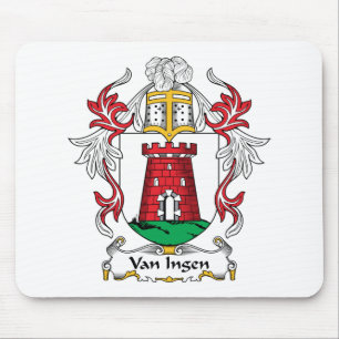 Van Ingen Family Crest Mouse Mat