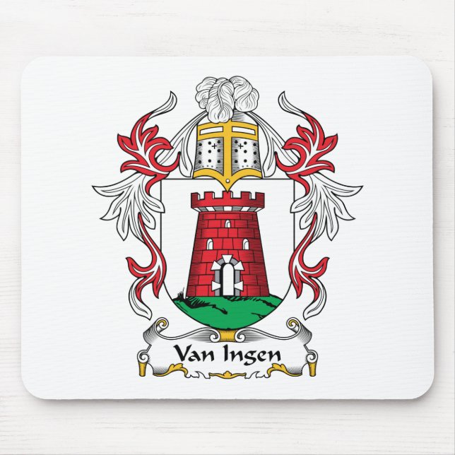 Van Ingen Family Crest Mouse Mat (Front)