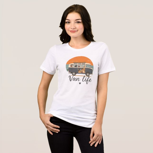 Van Life Adventure PawsT-Shirt Tri-Blend Shirt (Front Full)