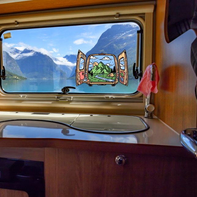 Van Life Adventure The Great Outdoors Overlanding Window Cling (Creator Uploaded)