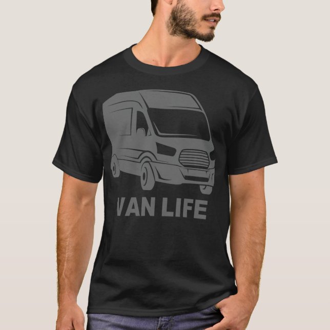 Van Life Adventure Travel Lifestyle camping buy  T-Shirt (Front)