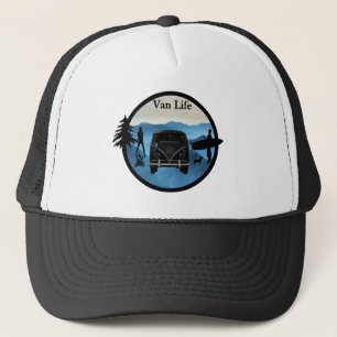 Van life and adventure trucker hat