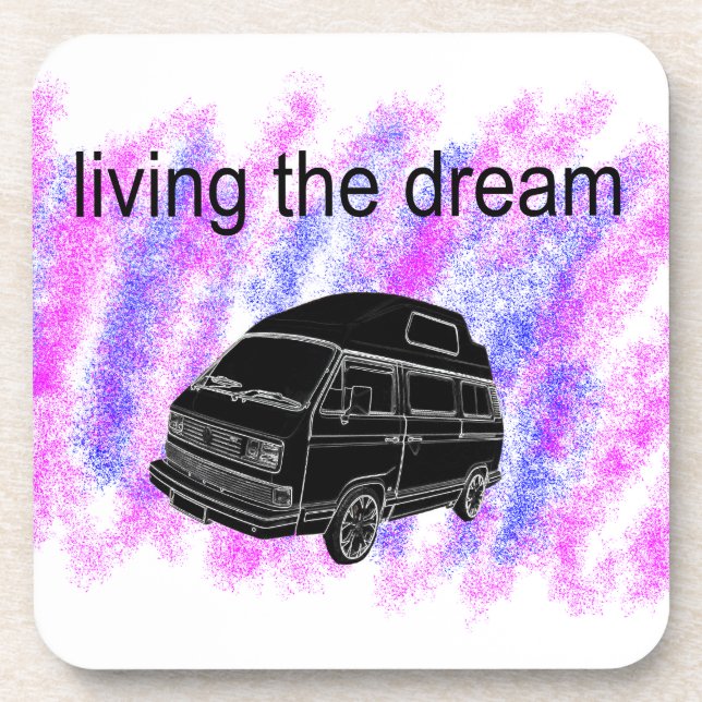 Van life camper van coaster (Front)