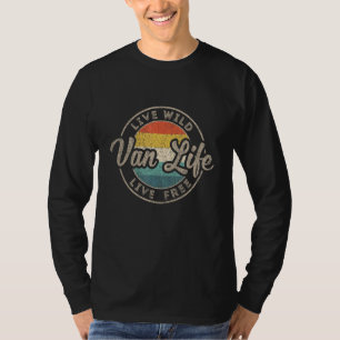 Van Life Clothing Retro Vintage Van Dwellers Vanli T-Shirt