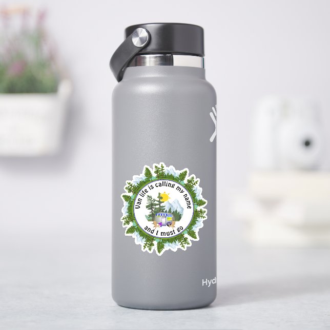 VAN LIFE IS CALLING MY NAME Custom Camping (HydroFlask)