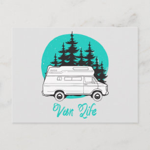 VAN LIFE Nomad Adventure Travel Camping Lifestyle Postcard