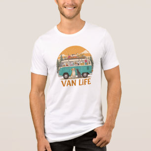 Van Life Paws & Adventure T-Shirt Tri-Blend Shirt