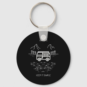 Van Life Vanlife Vintage Retro Vannin Camping Dwel Key Ring