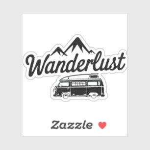 Van Life Wanderlust Black White Print