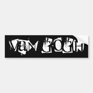 Van names travel camping word play van gogh go bumper sticker