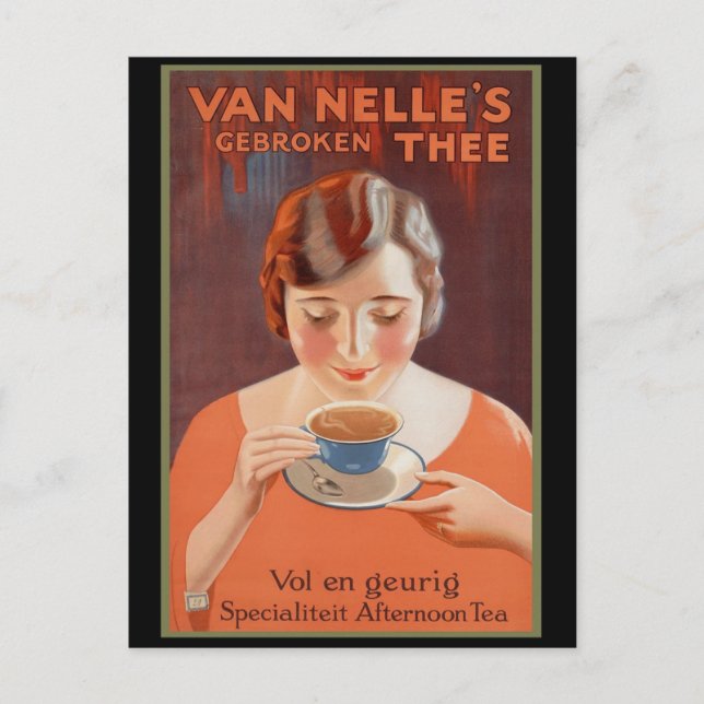 Van Nell's - Vintage Tea Advertising Postcard (Front)