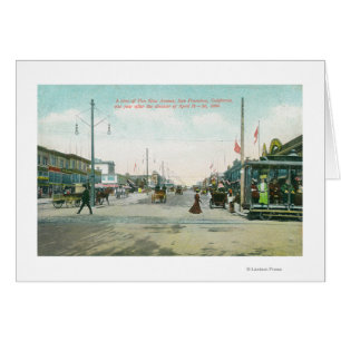 Van Ness Avenue View one Year after the Fire of