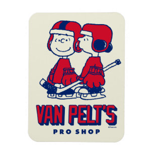 Van Pelt's Hockey Club Pro Shop Pattern Magnet