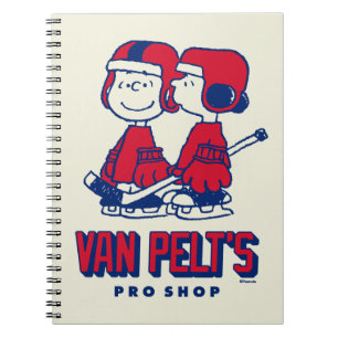Van Pelt's Hockey Club Pro Shop Pattern Notebook