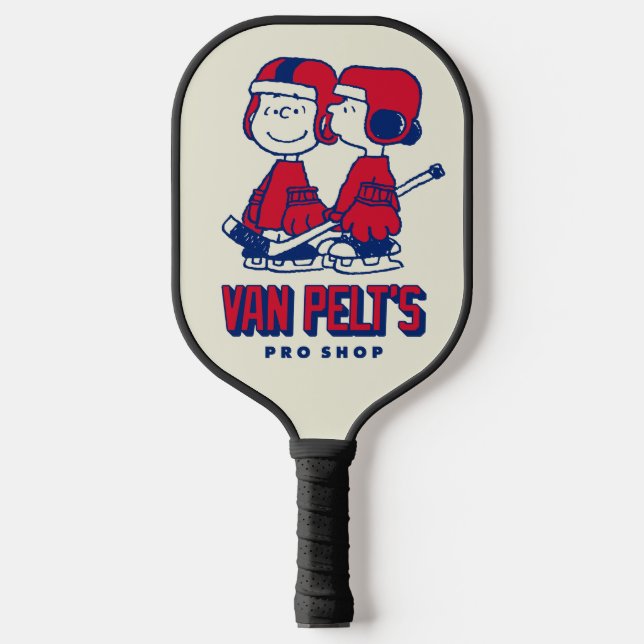 Van Pelt's Hockey Club Pro Shop Pattern Pickleball Paddle (Front)