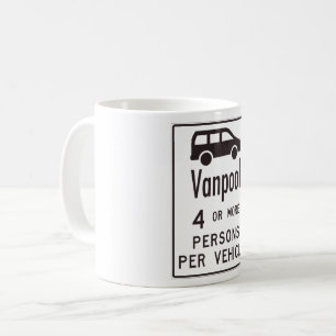 Van Pool Sign Coffee Mug