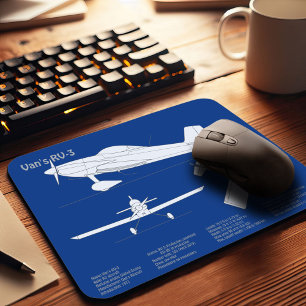 Van’s RV-3 - Aeroplane Blueprint Plans ABD Mouse Mat