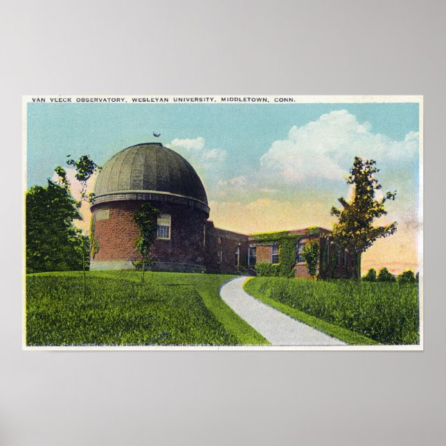 Van Vleck Observatory of Wesleyan University Poster (Front)