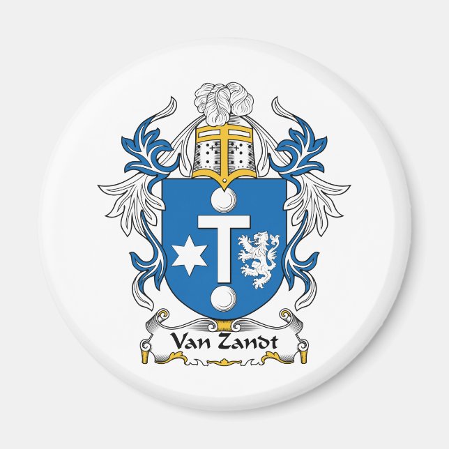 Van Zandt Family Crest Magnet (Front)