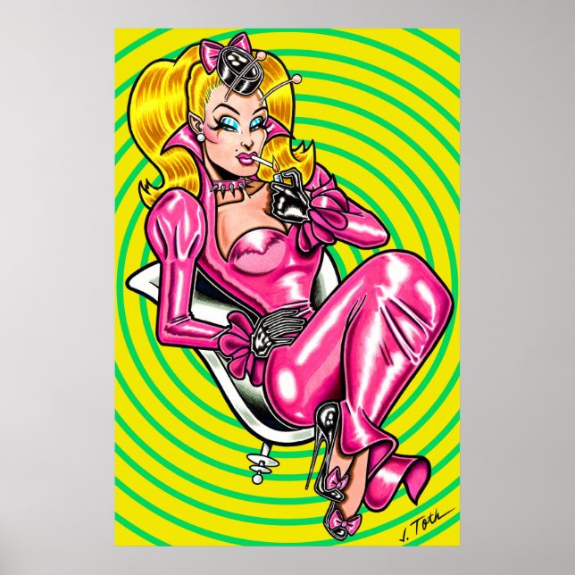 Vana DeVinyl™/Pretty in Pink Rubber Poster (Front)