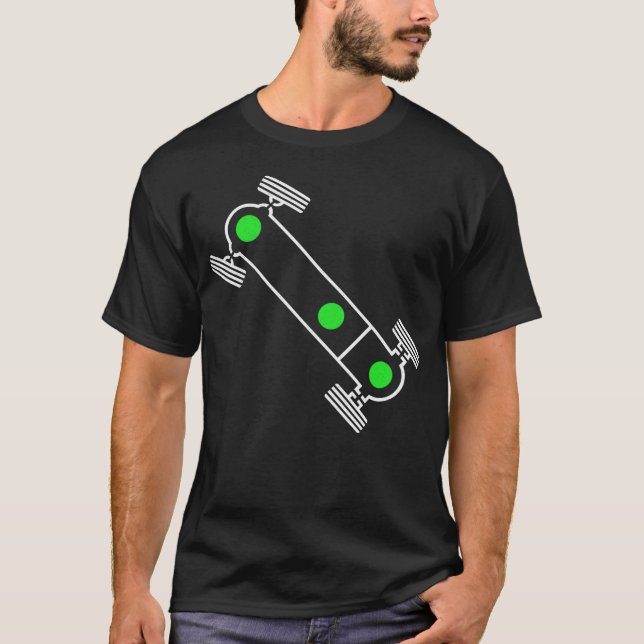 Vanagon T3 Syncro difflock symbol cool design T-Shirt (Front)