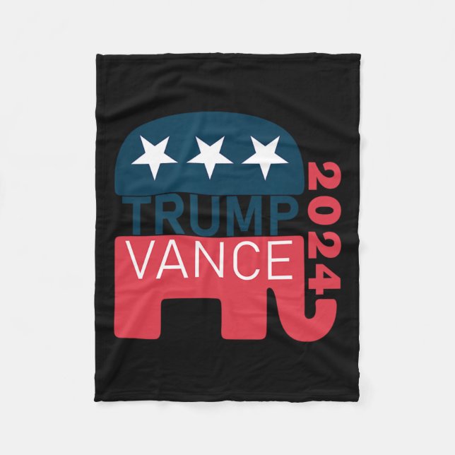 Vance 2024 President Vote Usa Election Maga  Fleece Blanket (Front)