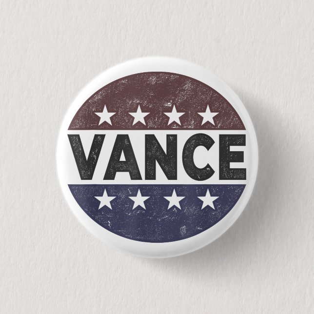 Vance 2028 JD Vance President 2028 3 Cm Round Badge (Front)