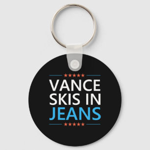 Vance Skis In Jeans Funny Skiing Jd Vance Ski Quot Key Ring