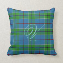 Vance Tartan Monogram Pillow