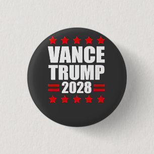Vance Trump Presidential Election 2028 Political 3 Cm Round Badge