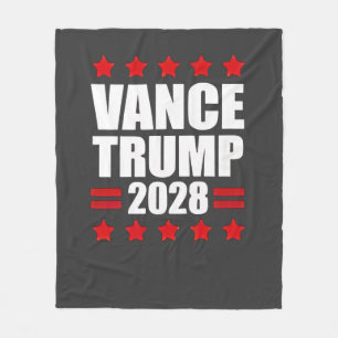 Vance Trump Presidential Election 2028 Political Fleece Blanket
