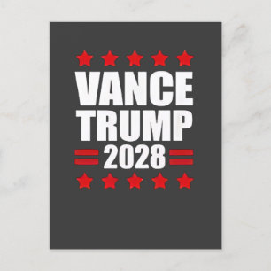 Vance Trump Presidential Election 2028 Political Holiday Postcard
