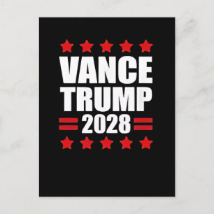 Vance Trump Presidential Election 2028 Political Invitation Postcard
