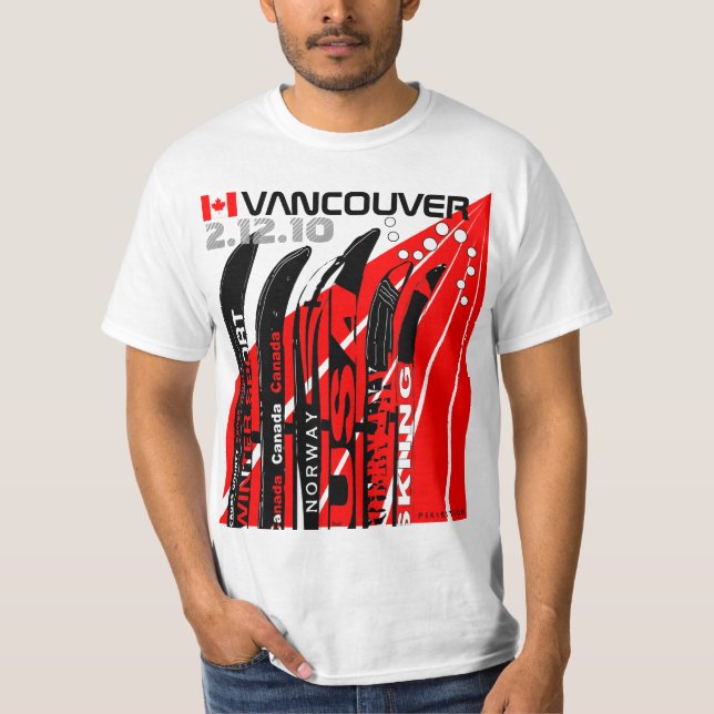 Vancouver 21210 Winter Sport Snowblade CA T-Shirt (Front)