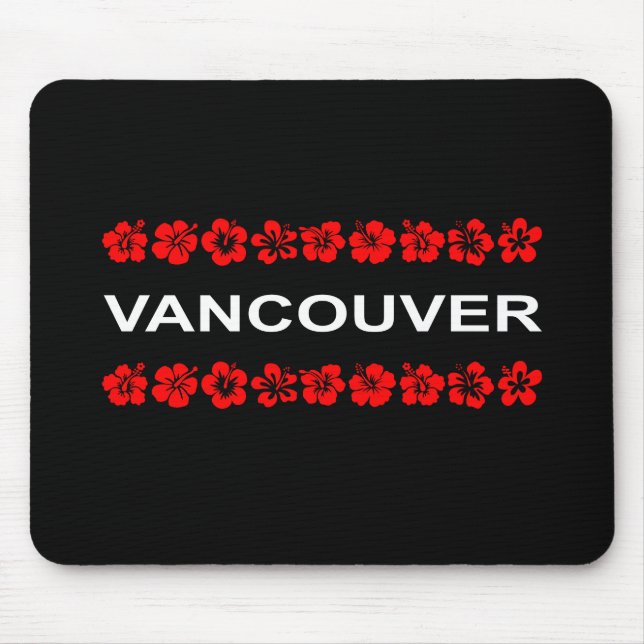 Vancouver Aloha Bands Dark Colour Mouse Mat (Front)