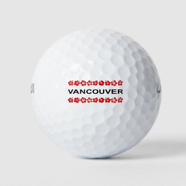 Vancouver Aloha Bands Light-Colour Golf Balls (Front)