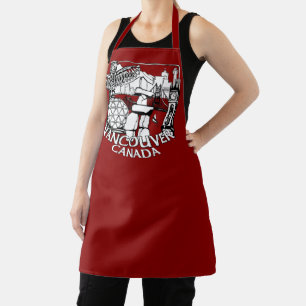 Vancouver Apron Vancouver Landmark Souvenir Aprons