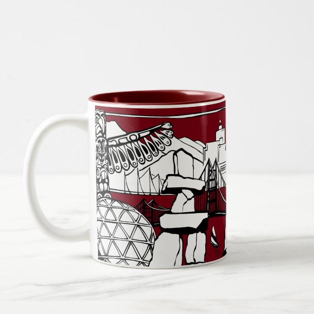Vancouver BC Canada Coffee Cups Mugs & Glasses (Left)