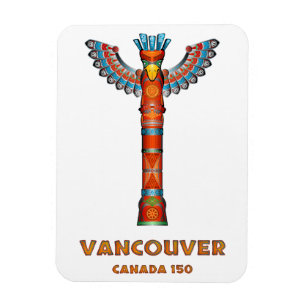 Vancouver (BC) Canada - Totem Pole Magnet
