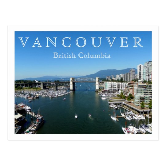 Vancouver, BC Postcard Zazzle.co.uk