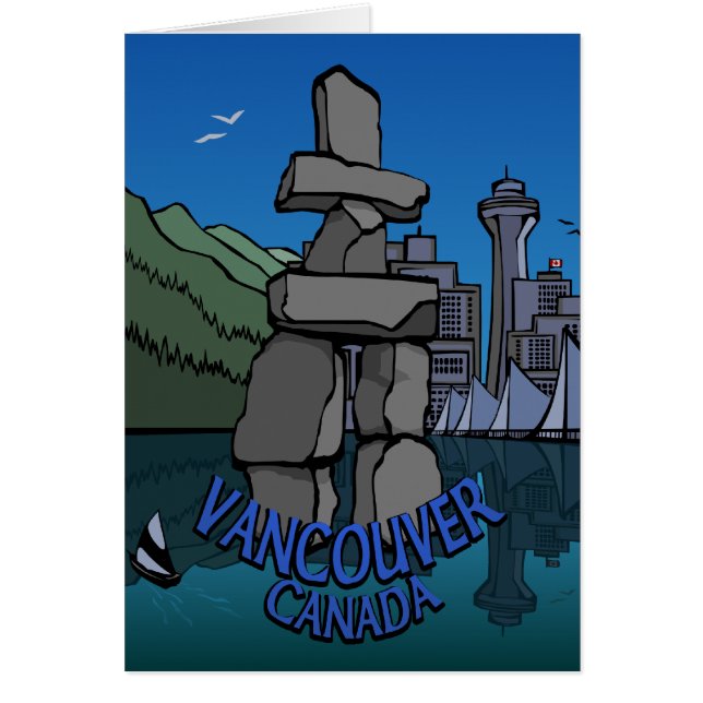 Vancouver BC Souvenir Art Cards Customised Cards (Front)