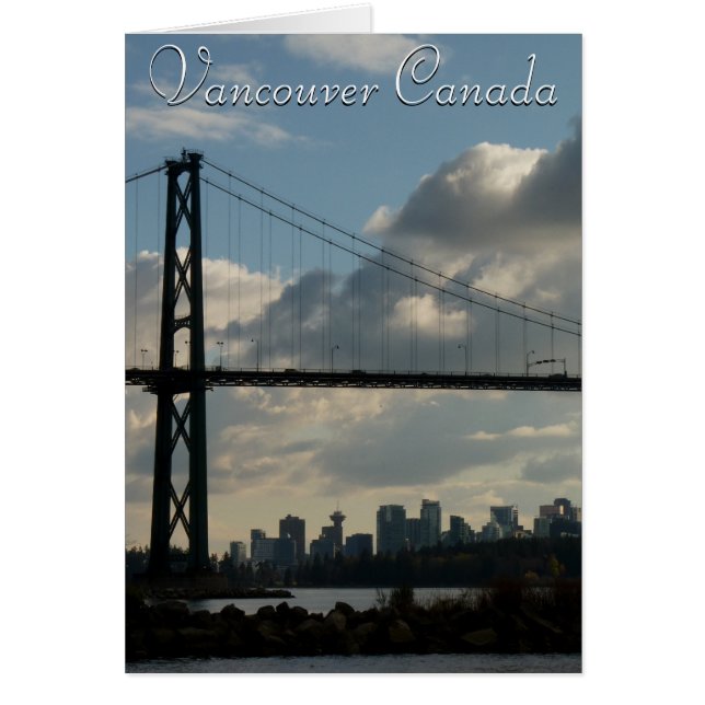 Vancouver BC Souvenir Cards Custom Vancouver Cards (Front)