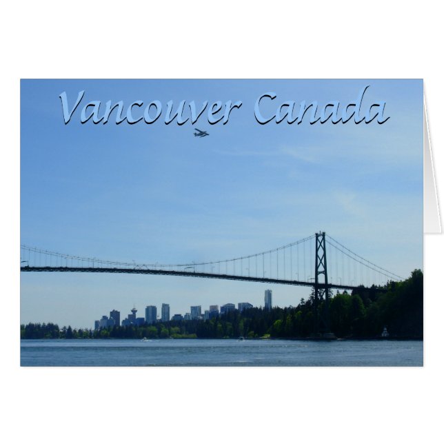 Vancouver BC Souvenir Cards Landmark Cards Custom (Front Horizontal)