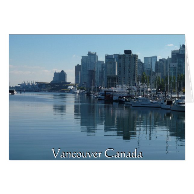 Vancouver BC Souvenir Cards Personalised Vancouver (Front Horizontal)